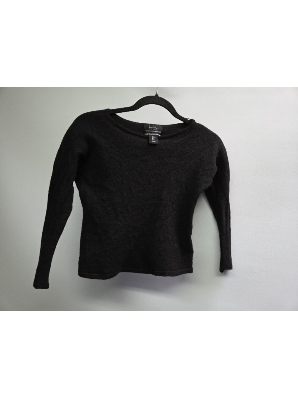 Nicole Miller New York Black Extra Fine Merino Wool Sweater Women’s Size M New - Picture 1 of 3